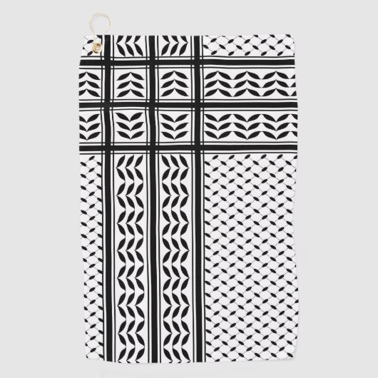 Keffiyeh Symbool van het Palestijnse Verzetspatroo Golfhanddoek (Voorkant)