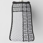 Keffiyeh Symbool van het Palestijnse Verzetspatroo Golfheadcover (Draai 90)