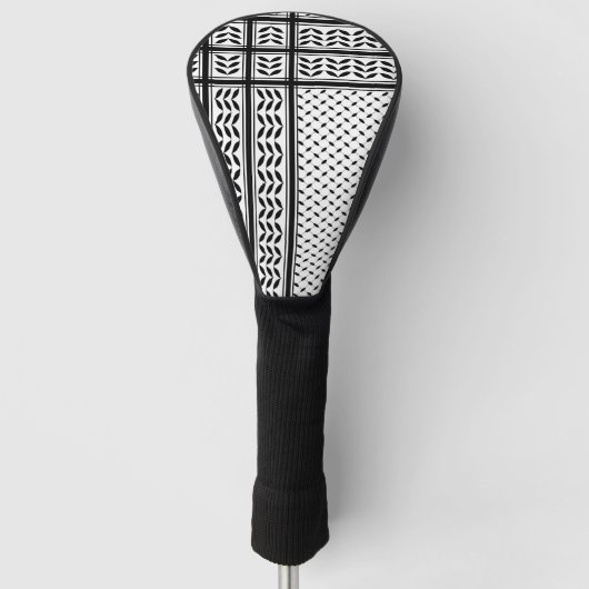 Keffiyeh Symbool van het Palestijnse Verzetspatroo Golfheadcover (Voorkant)