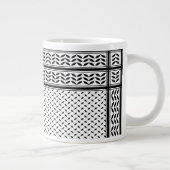 Keffiyeh Symbool van het Palestijnse Verzetspatroo Grote Koffiekop (Rechts)