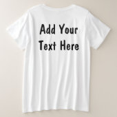 Keffiyeh Symbool van het Palestijnse Verzetspatroo Grote Maat T-shirt (Design achterkant)