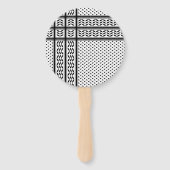 Keffiyeh Symbool van het Palestijnse Verzetspatroo Handwaaier (Achterkant)