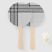 Keffiyeh Symbool van het Palestijnse Verzetspatroo Handwaaier (Voorkant en achterkant)