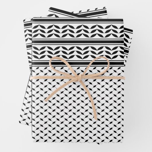 Keffiyeh Symbool van het Palestijnse Verzetspatroo Inpakpapier Vel (In situ)