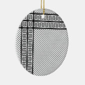 Keffiyeh Symbool van het Palestijnse Verzetspatroo Keramisch Ornament (Rechts)