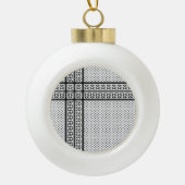 Keffiyeh Symbool van het Palestijnse Verzetspatroo Keramische Bal Ornament (Voorkant)