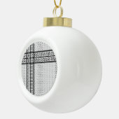 Keffiyeh Symbool van het Palestijnse Verzetspatroo Keramische Bal Ornament (Rechts)