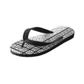 Keffiyeh Symbool van het Palestijnse Verzetspatroo Kinder Teenslippers (Schuin)