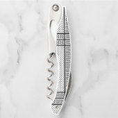 Keffiyeh Symbool van het Palestijnse Verzetspatroo Kurkentrekker (Voorkant)