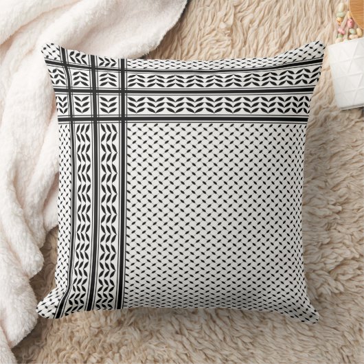 Keffiyeh Symbool van het Palestijnse Verzetspatroo Kussen (Deken)