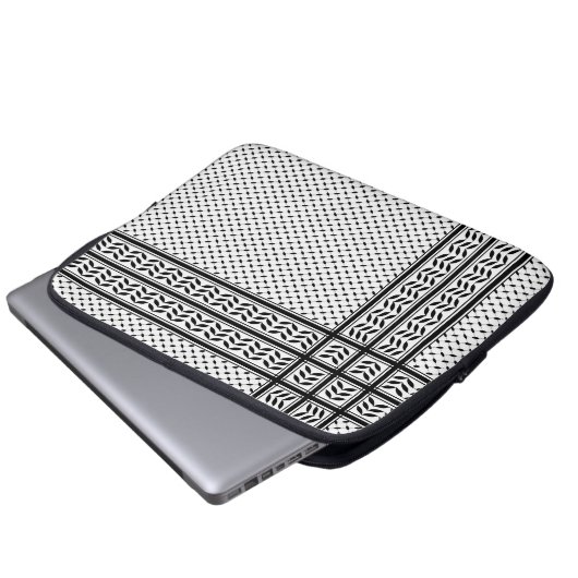 Keffiyeh Symbool van het Palestijnse Verzetspatroo Laptop Sleeve (Voorkant onderkant)