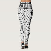 Keffiyeh Symbool van het Palestijnse Verzetspatroo Leggings (Achterkant)