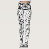 Keffiyeh Symbool van het Palestijnse Verzetspatroo Leggings (Voorkant)