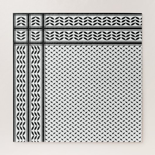 Keffiyeh Symbool van het Palestijnse Verzetspatroo Legpuzzel (Verticaal)