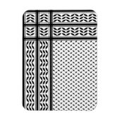 Keffiyeh Symbool van het Palestijnse Verzetspatroo Magneet (Verticaal)