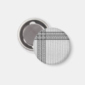 Keffiyeh Symbool van het Palestijnse Verzetspatroo Magneet (Voorkant / Achterkant)