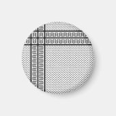 Keffiyeh Symbool van het Palestijnse Verzetspatroo Magneet (Voorkant)