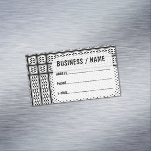 Keffiyeh Symbool van het Palestijnse Verzetspatroo Magnetisch Visitekaartje