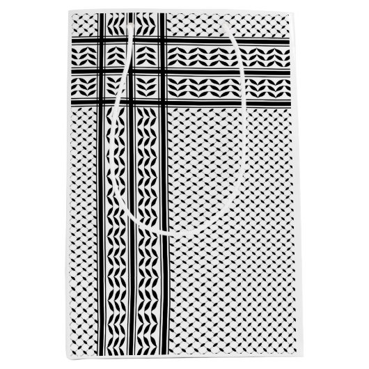 Keffiyeh Symbool van het Palestijnse Verzetspatroo Medium Cadeauzakje (Voorkant)