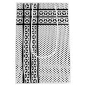 Keffiyeh Symbool van het Palestijnse Verzetspatroo Medium Cadeauzakje (Achterkant)