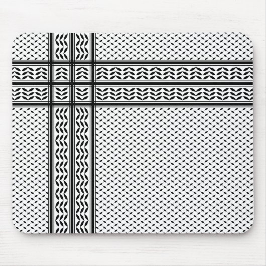 Keffiyeh Symbool van het Palestijnse Verzetspatroo Muismat (Voorkant)