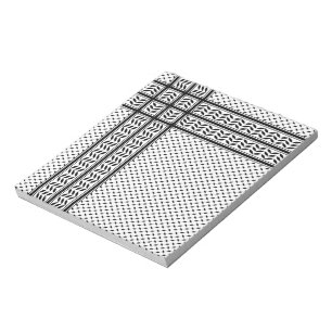 Keffiyeh Symbool van het Palestijnse Verzetspatroo Notitieblok