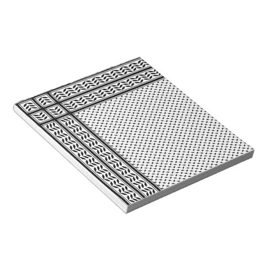 Keffiyeh Symbool van het Palestijnse Verzetspatroo Notitieblok (Schuin)