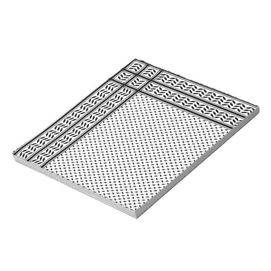 Keffiyeh Symbool van het Palestijnse Verzetspatroo Notitieblok (Linkerzijde)