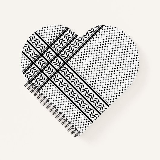 Keffiyeh Symbool van het Palestijnse Verzetspatroo Notitieboek (Voorkant)