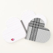 Keffiyeh Symbool van het Palestijnse Verzetspatroo Notitieboek (Binnen)