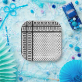 Keffiyeh Symbool van het Palestijnse Verzetspatroo Papieren Bordje (Feest)