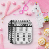 Keffiyeh Symbool van het Palestijnse Verzetspatroo Papieren Bordje (Feest)