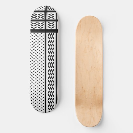 Keffiyeh Symbool van het Palestijnse Verzetspatroo Persoonlijk Skateboard (Voorkant)