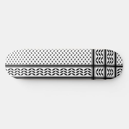 Keffiyeh Symbool van het Palestijnse Verzetspatroo Persoonlijk Skateboard (Horizontaal)