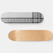 Keffiyeh Symbool van het Palestijnse Verzetspatroo Persoonlijk Skateboard (Horizontaal)