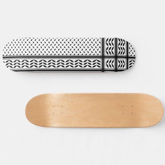 Keffiyeh Symbool van het Palestijnse Verzetspatroo Persoonlijk Skateboard (Horizontaal)