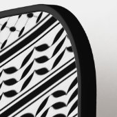 Keffiyeh Symbool van het Palestijnse Verzetspatroo Pickleball Paddle (Links Detail)