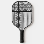 Keffiyeh Symbool van het Palestijnse Verzetspatroo Pickleball Paddle (Achterkant)