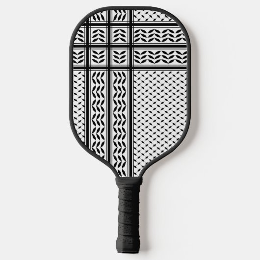Keffiyeh Symbool van het Palestijnse Verzetspatroo Pickleball Paddle (Achterkant)