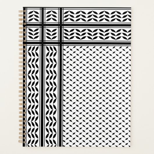 Keffiyeh Symbool van het Palestijnse Verzetspatroo Planner (Voorkant)