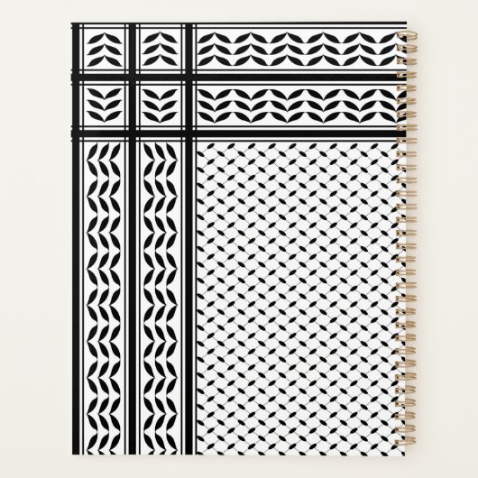 Keffiyeh Symbool van het Palestijnse Verzetspatroo Planner (Achterkant)