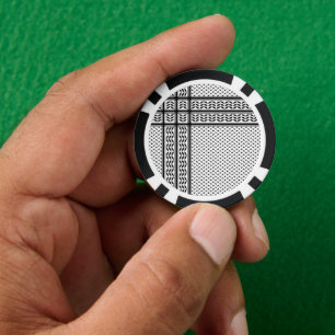 Keffiyeh Symbool van het Palestijnse Verzetspatroo Poker Chips
