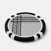 Keffiyeh Symbool van het Palestijnse Verzetspatroo Poker Chips (Enkel)