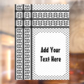 Keffiyeh Symbool van het Palestijnse Verzetspatroo Raamsticker (Vel 2)