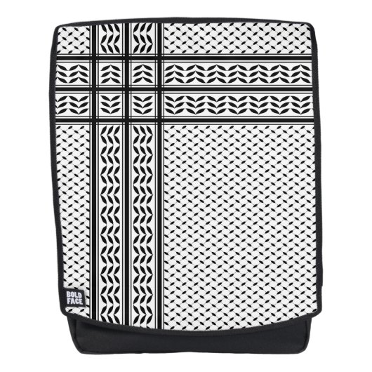 Keffiyeh Symbool van het Palestijnse Verzetspatroo Rugtassen (Voorkant)