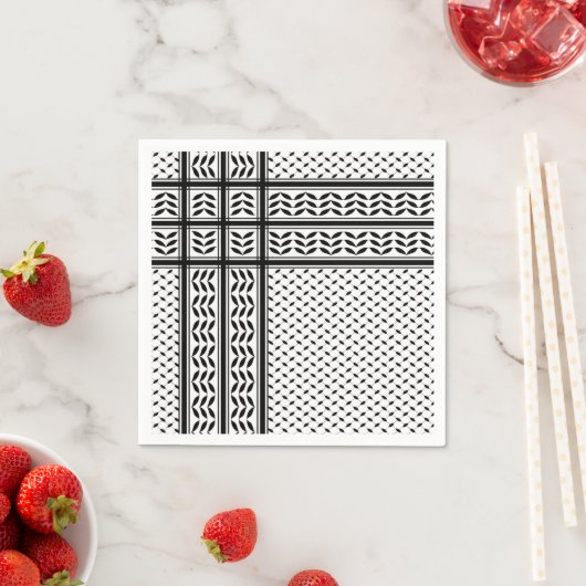 Keffiyeh Symbool van het Palestijnse Verzetspatroo Servet (Insitu)