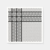 Keffiyeh Symbool van het Palestijnse Verzetspatroo Servet (Voorkant)