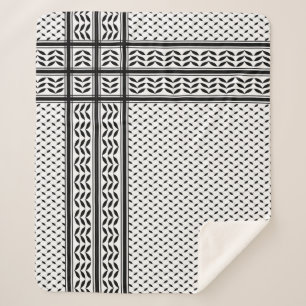 Keffiyeh Symbool van het Palestijnse Verzetspatroo Sherpa Deken