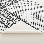 Keffiyeh Symbool van het Palestijnse Verzetspatroo Sherpa Deken (3/4)