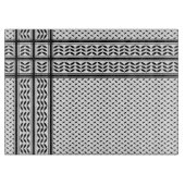 Keffiyeh Symbool van het Palestijnse Verzetspatroo Snijplank (Voorkant)